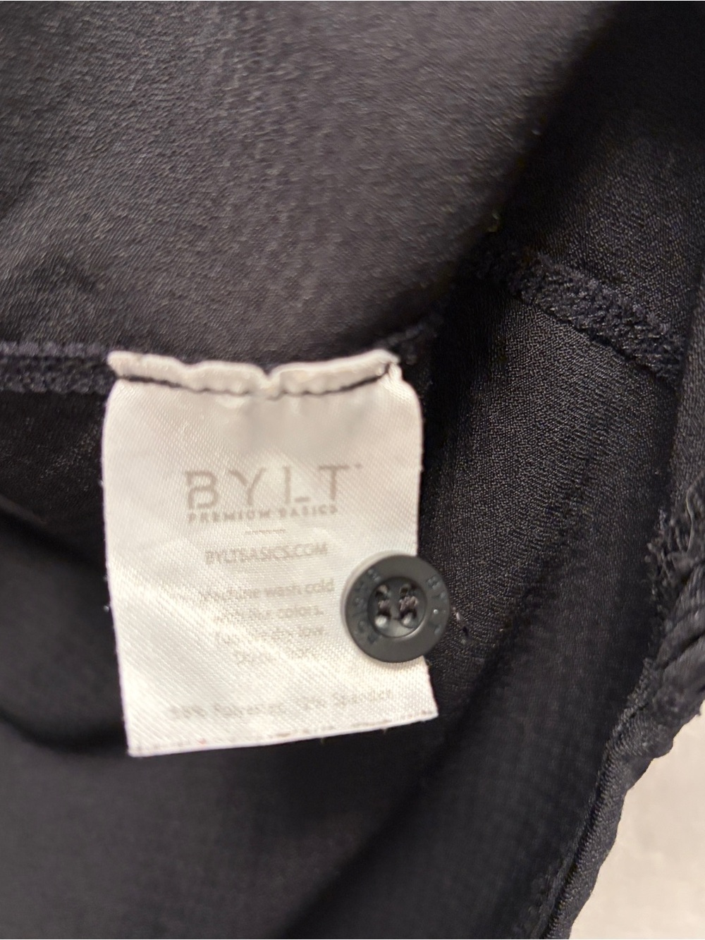 BYLT Active Performance Polo Shirt Men’s Size Medium Black - Picture 3 of 4